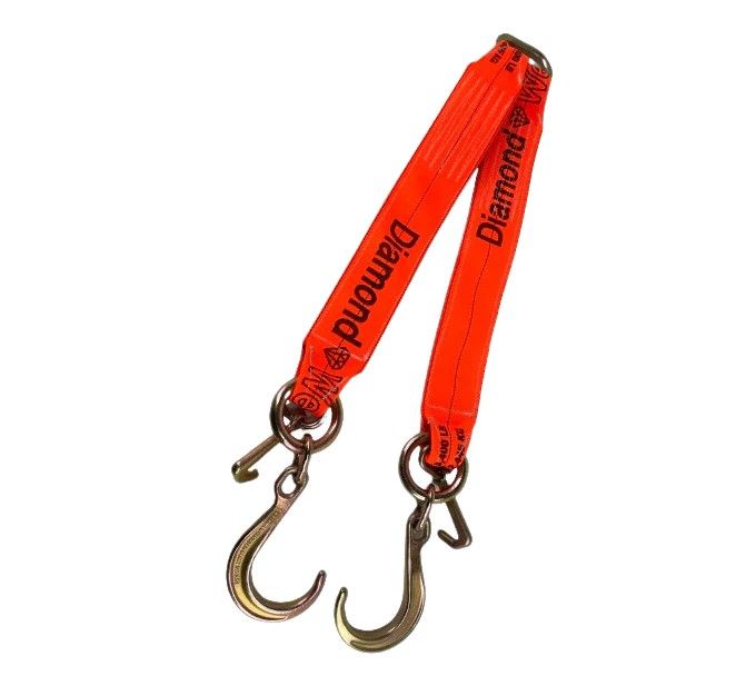 2" x 24" Bridle w/ 8" Forged J Hooks &amp; Mini J, Colors: BLACK