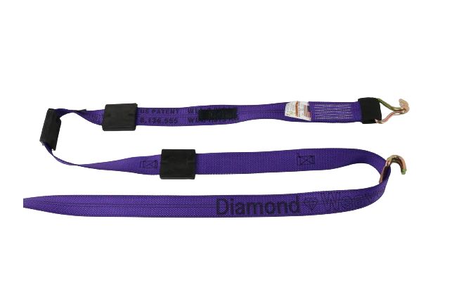 2" X 11' with Ratchet and Wire Hooks / Rubber Cleats