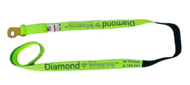 2' x 10" Flat Snap Hook Strap - Diamond Weave