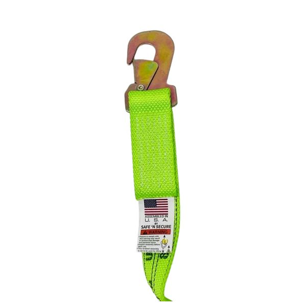 2' x 10" Flat Snap Hook Strap - Diamond Weave