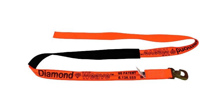 2' x 10" Flat Snap Hook Strap - Diamond Weave
