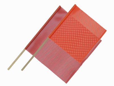 5/8" x 18" RED Dowel Warning Flag