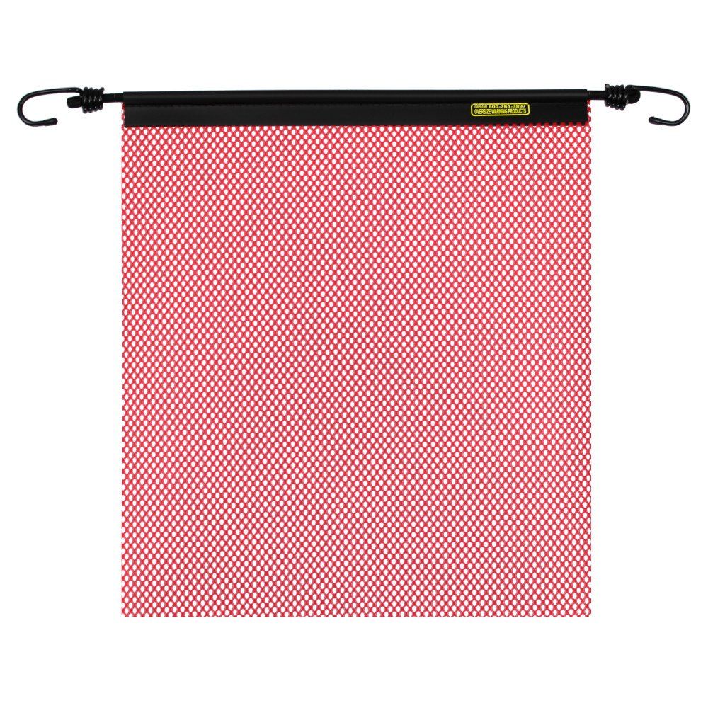 EZ Hook Warning Flag, Colors: RED, Size: 18"