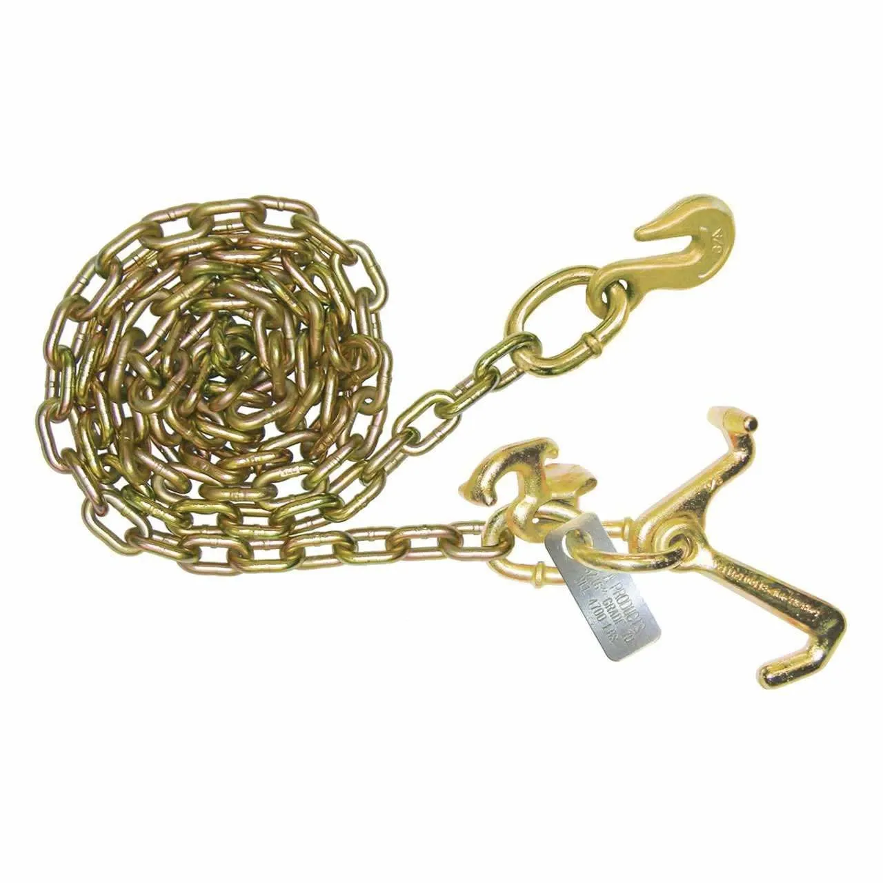 5/16" Grab, R, T, &amp; Mini J Hook Chain, Length: 8'