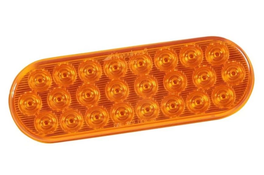 Maxxima Warning Light 6" Oval Ultra Thin 24 LEDs