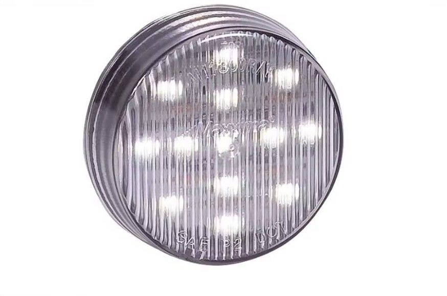 Maxxima 2 1/2" Round Clearance Marker Light w/ Clear Lens and 13 LEDs