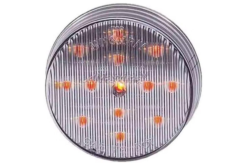 Maxxima 2 1/2" Round Clearance Marker Light w/ Clear Lens and 13 LEDs