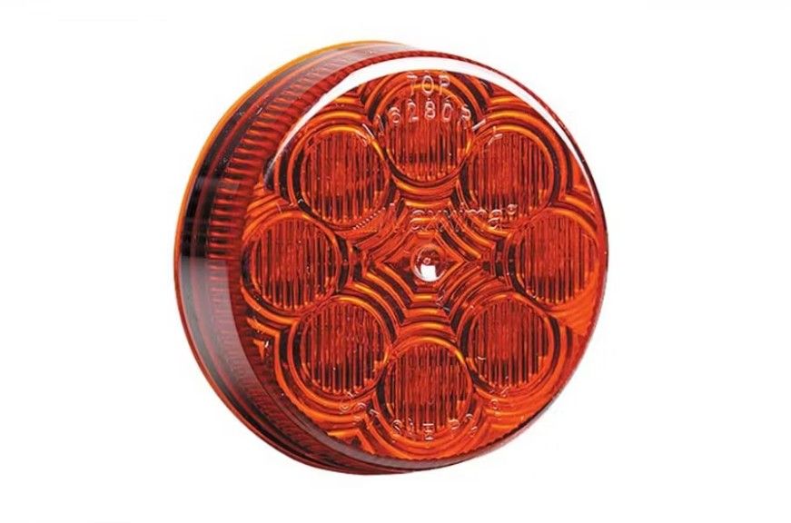 Maxxima Clearance Marker Light 2 1/2" Round, Colors: RED