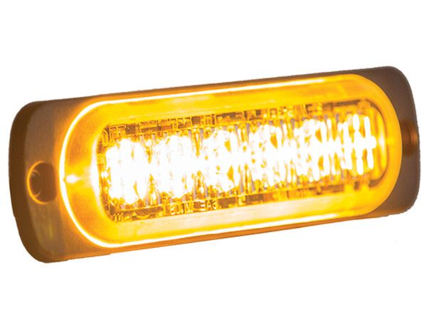 Thin 4.5 Inch Amber Horizontal LED Strobe Light