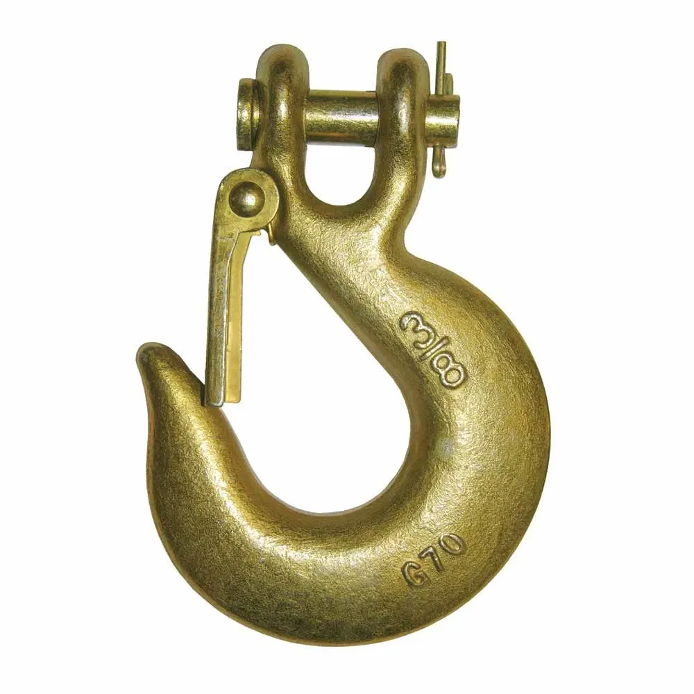 Clevis Slip Hook w/Latch, Size: 5/16"