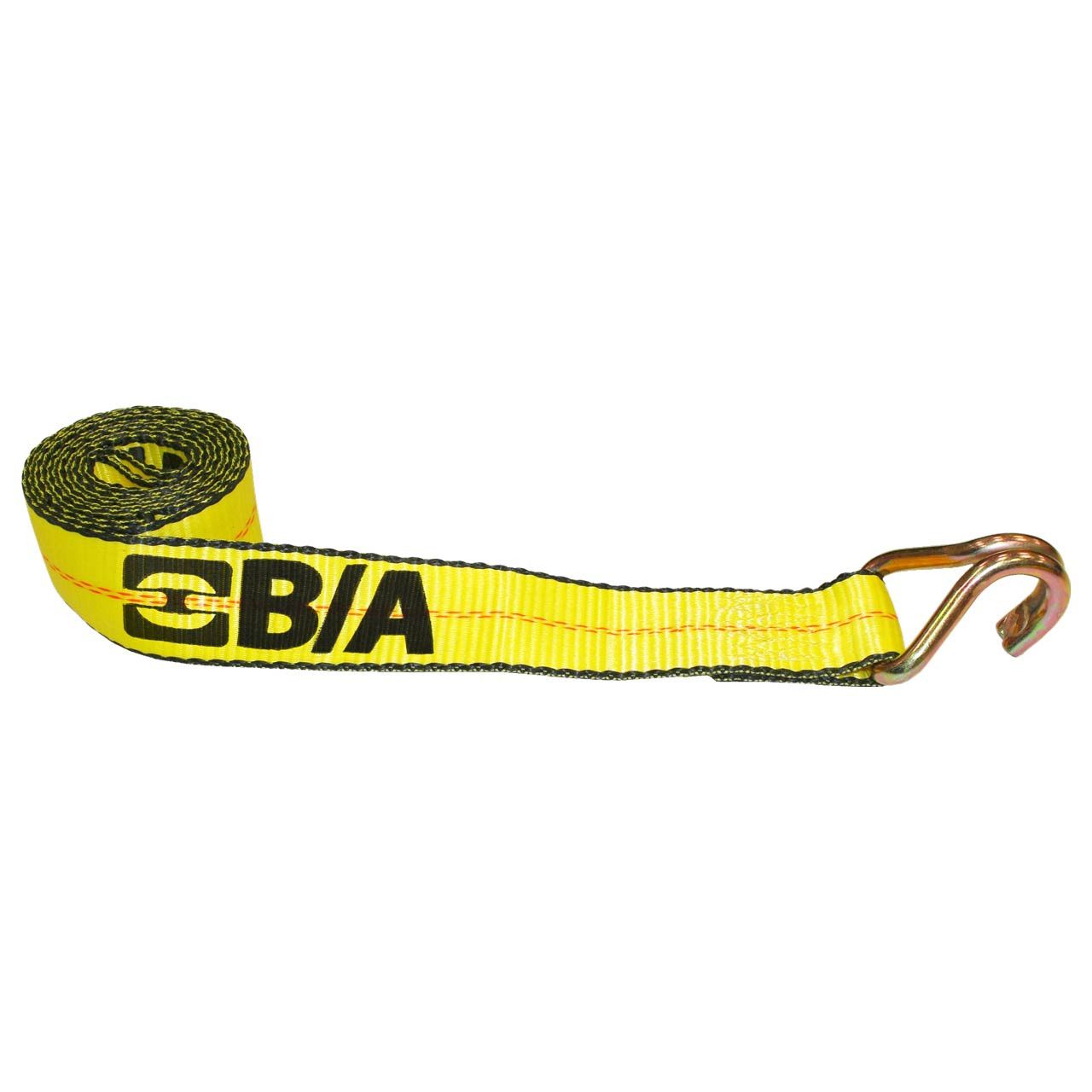 2" x 8' Double J Hook Wheel Lift Strap