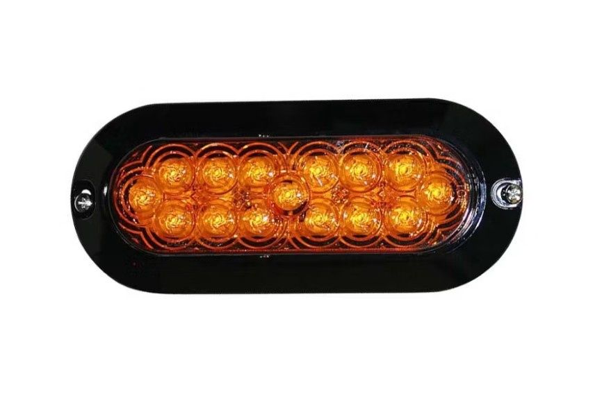 Maxxima Oval / Rectangle 8" x 3.5" Stop / Tail / Turn Light- AMBER