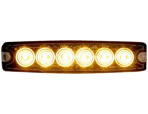 Ultra Thin 5 Inch Amber LED Strobe Light - AMBER