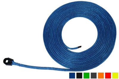 AmSteel-Blue Synthetic Winch Lines w/ Closed Thimble