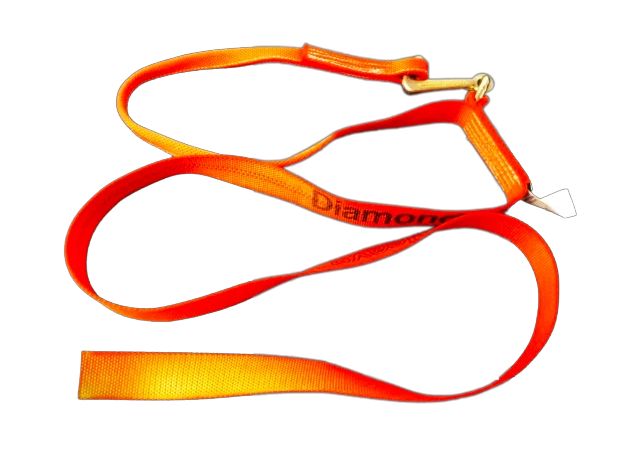 2" x 12' Loop Thru Strap w/ Mini J Hook - Diamond Weave