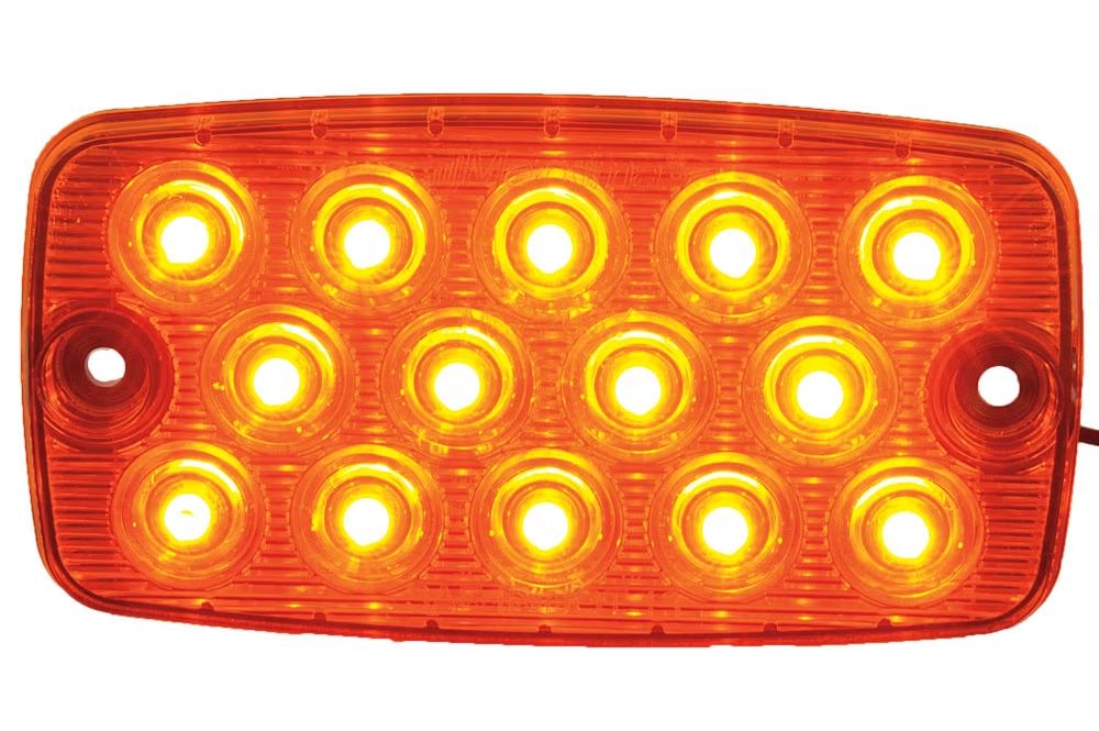 Maxxima 5" x 3" Low Profile Amber Park / Rear Turn Light w/ 14 LEDs