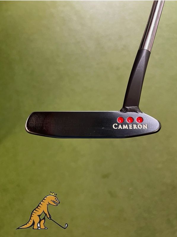 Sergio Garcia's Scotty Cameron Circle T Newport II Mid Slant Black Oxide Putter 33.5"