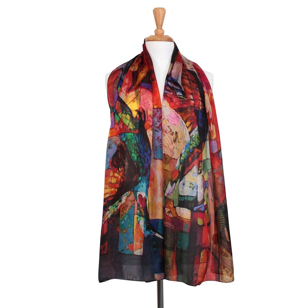 Hummingbird Pure Silk Scarf