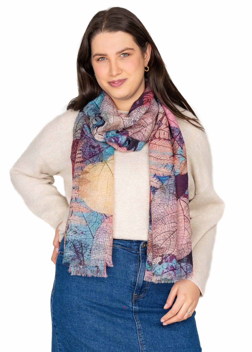 Harriet Merino Wool Modal Scarf - Soft and Stylish | DLUX