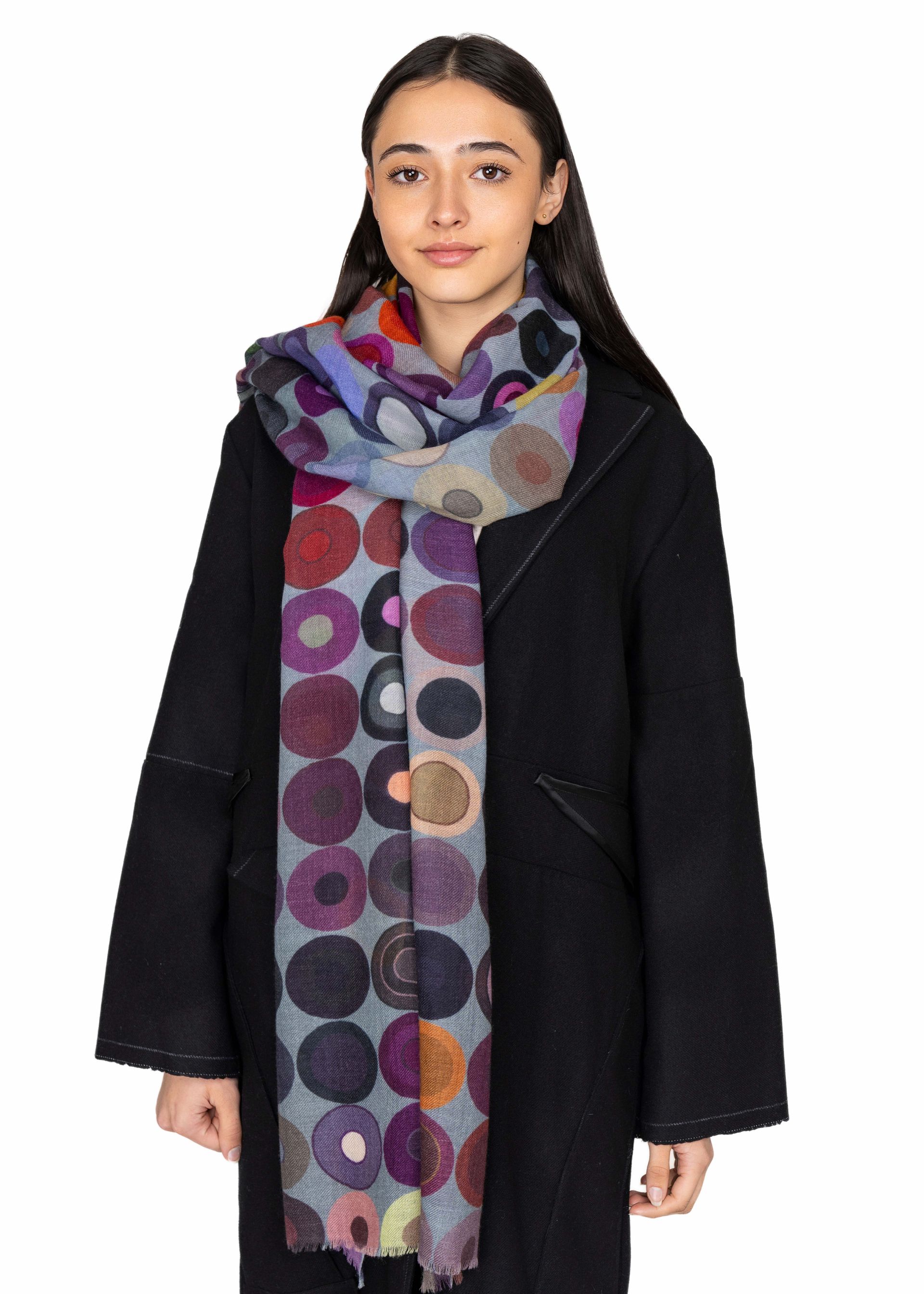 Modern Spot Pure Merino Wool Scarf
