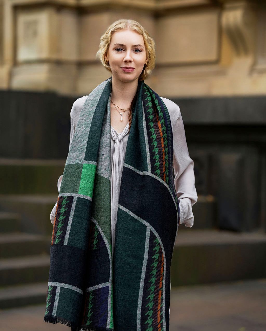 Agnes Reversible Pure Wool Scarf