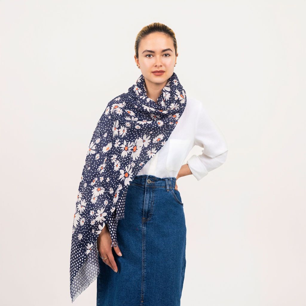 Florielle Printed Linen Scarf
