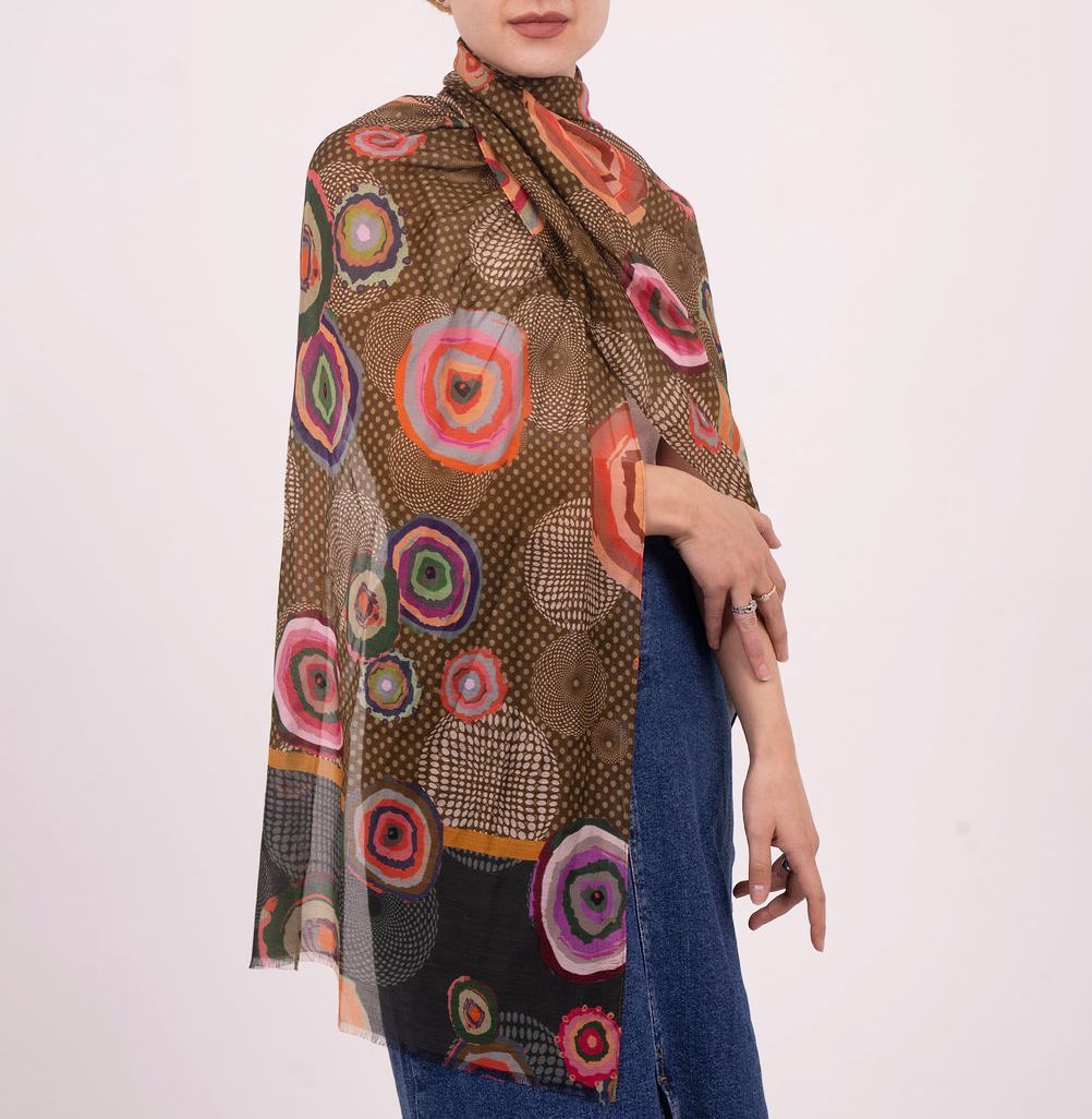 Mila Printed Modal Cupro Linen Scarf