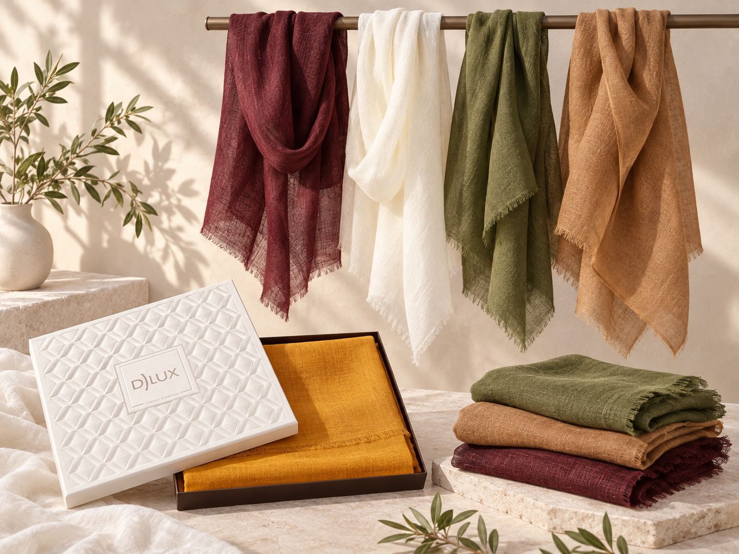 Zara Pure Linen Scarf