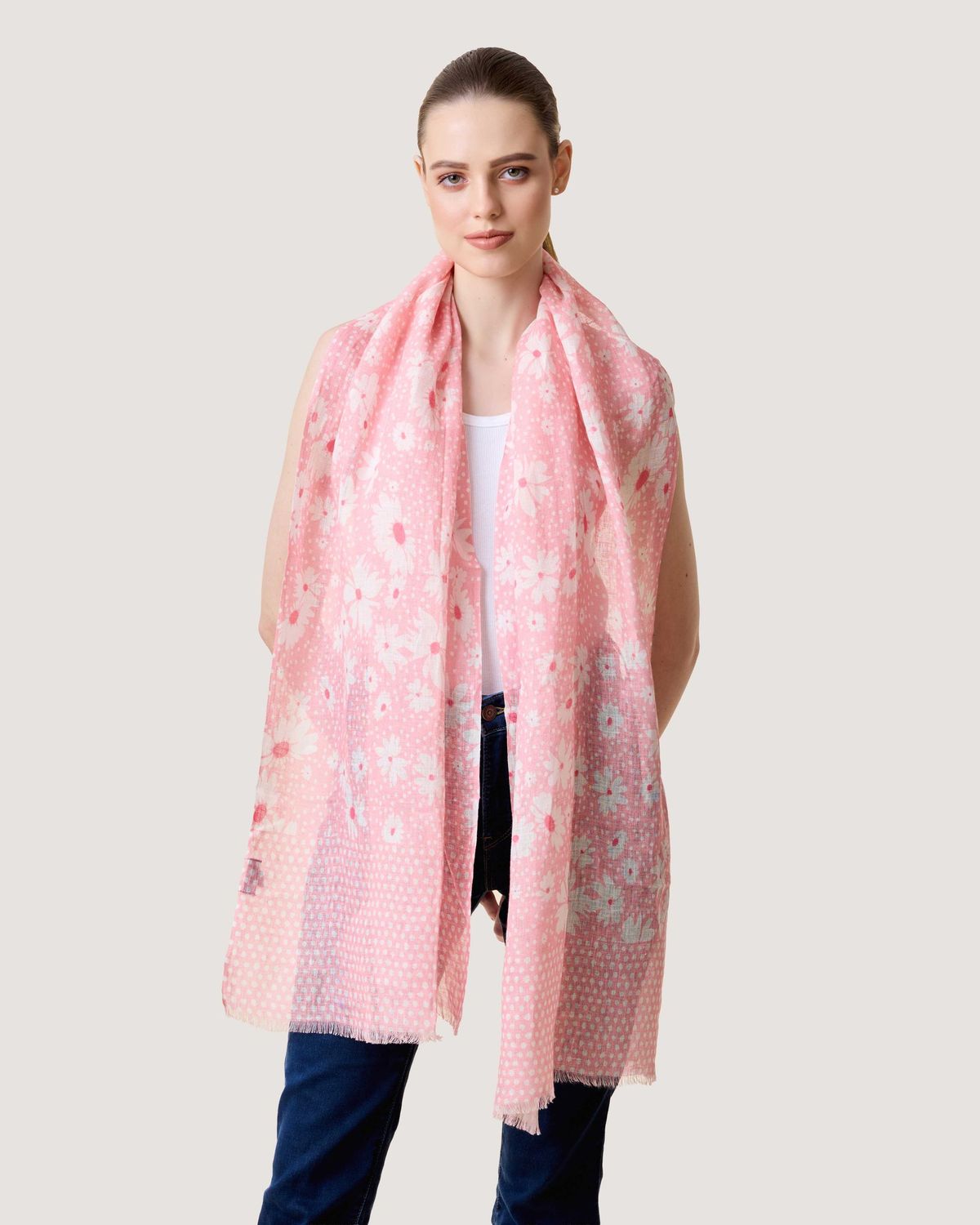 Florielle Printed Linen Scarf