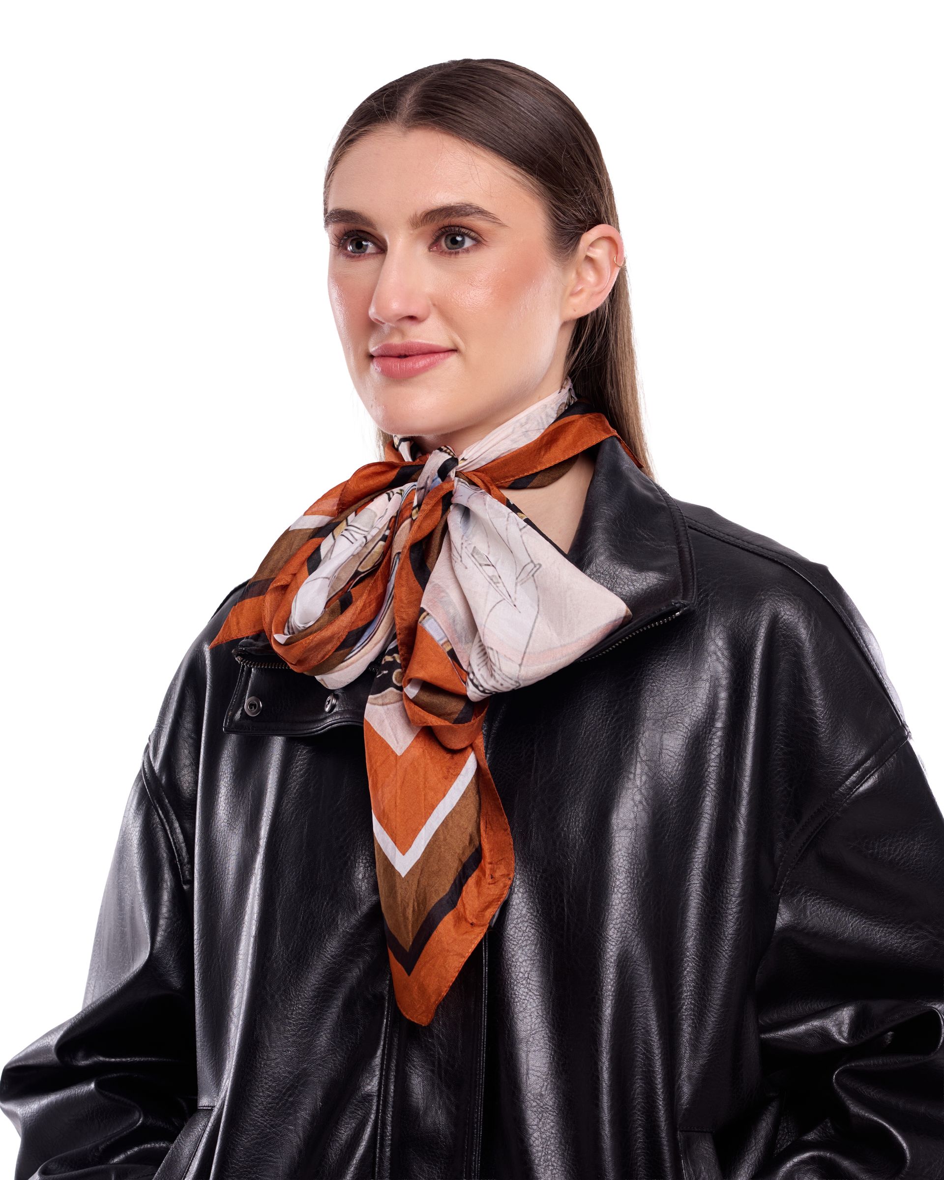 Lyra Nautical Design Silk Square 100