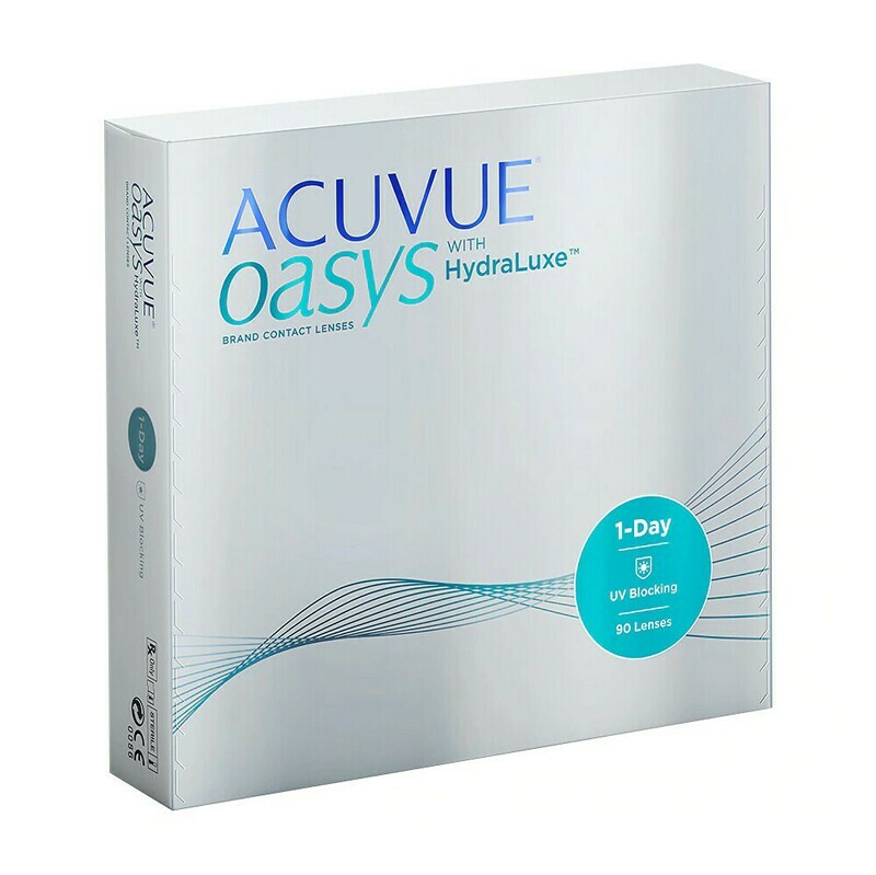 Acuvue Oasys Hydraluxe  Dailies Lens 90 Pc