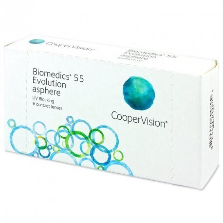 BIOMEDICS  55 CLEAR 6 PACK