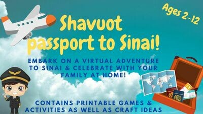 Shavuot Passport to Sinai! Games, Crafts, Activities