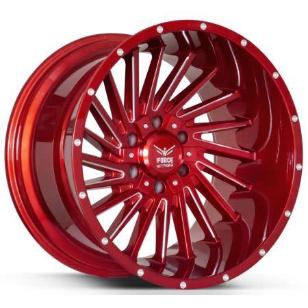 Force F38 Wheels, Finish: Red Milled, Size: 20x12
