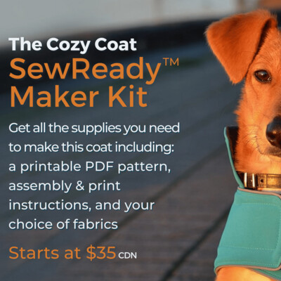 The Cozy Coat SewReady™ Maker Kit with All the Supplies to Make the Coat
