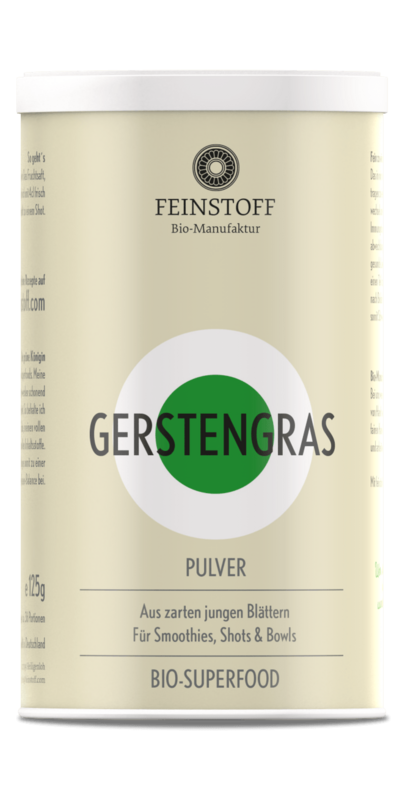 Bio Gerstengras Pulver 125g Dose Bio Gerstengras Pulver 125g Dose