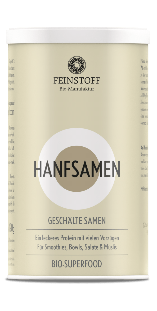 Bio Hanfsamen geschält 190g Dose