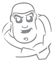 Toy Story Buzz Stencil