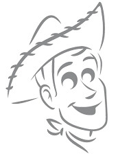 Toy Story Woody Stencil