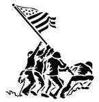 &quot;Iwo Jima&quot; Stencil
