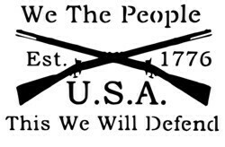 &quot;We the People 1776&quot; Stencil