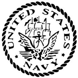 US Navy Round Badge Stencil #2