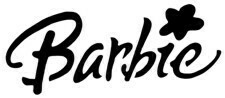 &quot;Barbie Font&quot; Stencil