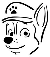 &quot;Paw Prints Chase&quot; Stencil
