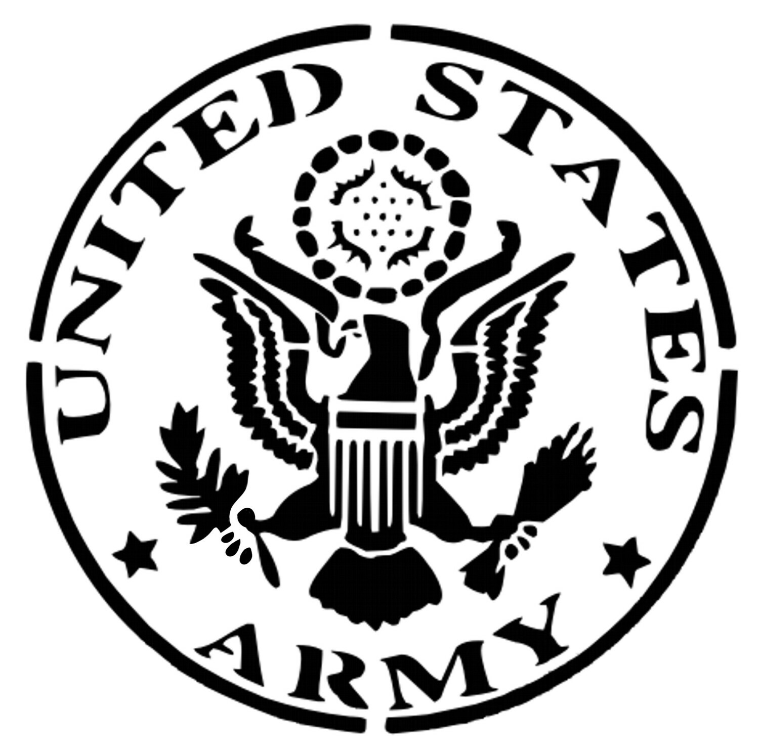 &quot;Army Badge&quot; Stencil