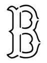 Boston Red Sox &quot;Primary Logo 1933/49-present&quot; Stencil