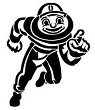 Brutus Buckeye Stencil #2