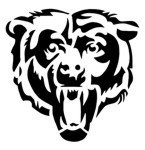 Chicago Bears &quot;Alternate Logo&quot; Stencil