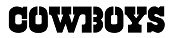 Dallas Cowboys &quot;Script&quot; Stencil