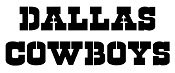 Dallas Cowboys &quot;Double Script&quot; Stencil